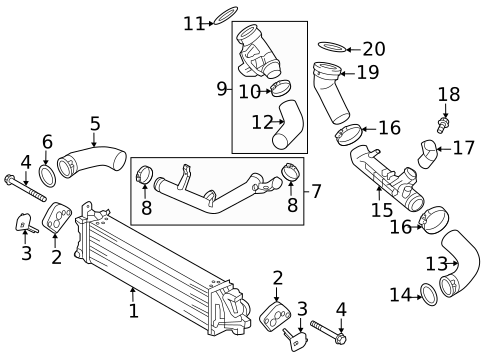 Intercooler for 2017 Volvo S60 Cross Country #1