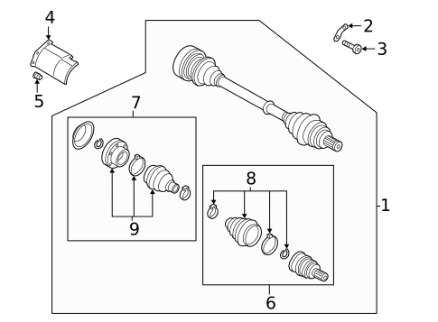 Drive Axles for 2025 Volkswagen Jetta #1