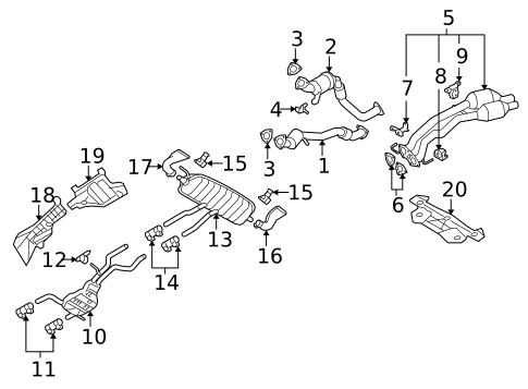 Exhaust Components for 2010 Audi Q7 #0