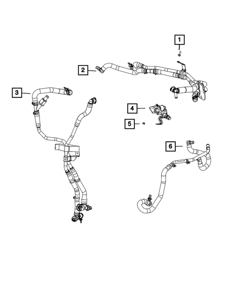 Air Conditioner and Heater Plumbing for 2023 Jeep Grand Cherokee #4
