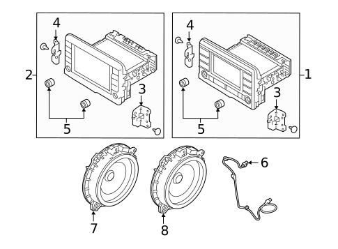 Antenna & Radio for 2020 Kia Rio #1