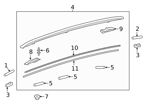 Exterior Trim - Roof for 2016 Lexus RX450h #1