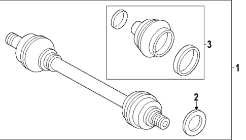 Drive Axles for 2025 Volvo V60 #2