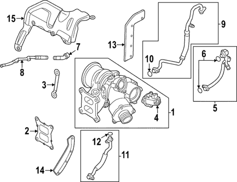 Turbocharger & Components for 2025 Volkswagen GTI #0