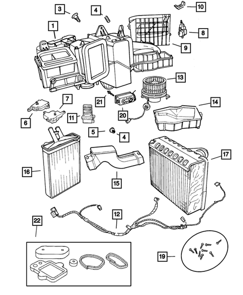 Air Conditioner and Heater Units for 2001 Dodge Intrepid #0