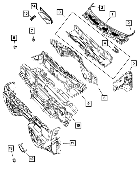 Cowl and Dash Panel for 2024 Ram 3500 #0