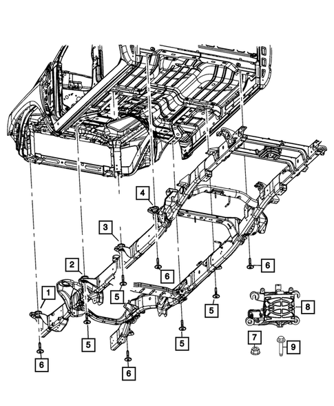 Body Hold Down for 2024 Ram 2500 #0