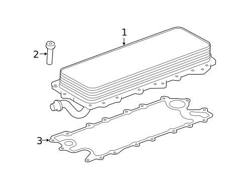 Engine Oil Cooler for 2010 Land Rover Range Rover #0