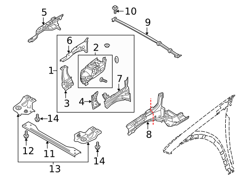 Inner Components for 2018 Land Rover Discovery Sport #1