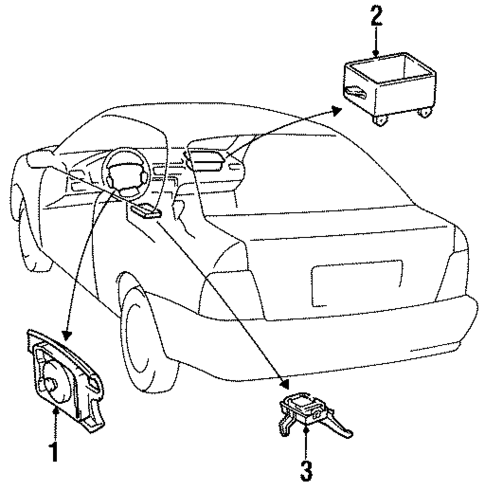 Air Bag Components for 1995 Toyota Tercel #0