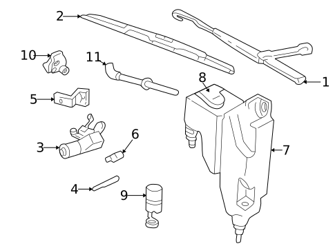 Wiper & Washer Components for 1995 GMC Sonoma #0