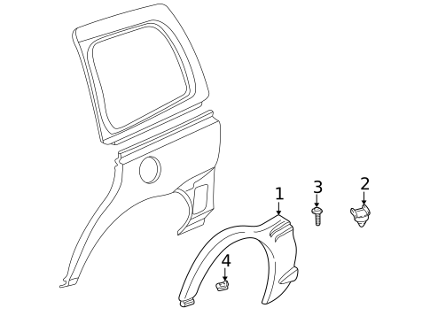 Exterior Trim - Side Panel for 2004 Pontiac Montana #0