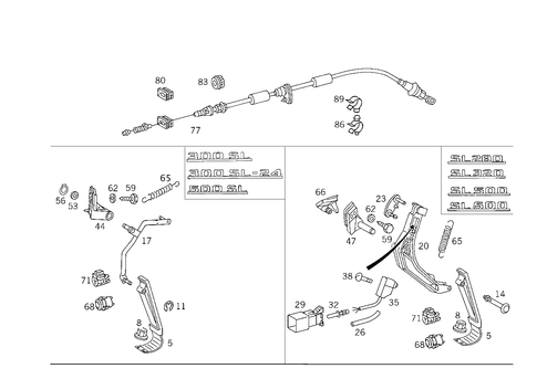 Control for 1991 Mercedes-Benz 500SL #0