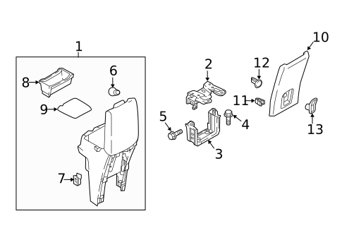 Armrest for 2019 Mitsubishi Eclipse Cross #1