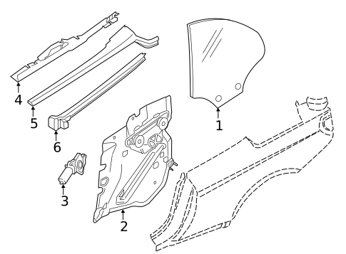 Glass & Hardware for 2015 BMW 650i #0