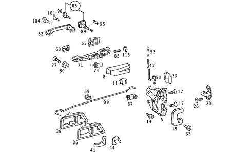 Locking System for 1989 Mercedes-Benz 190E #0