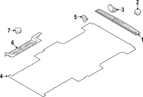Interior Trim - Rear Body for 2025 Ford E-Transit #1