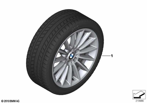 Complete Wheel Winter for 2014 BMW Hybrid 5 #4