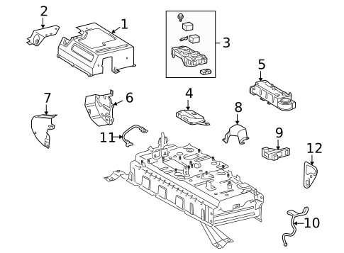 Battery for 2010 Lexus HS250h #0