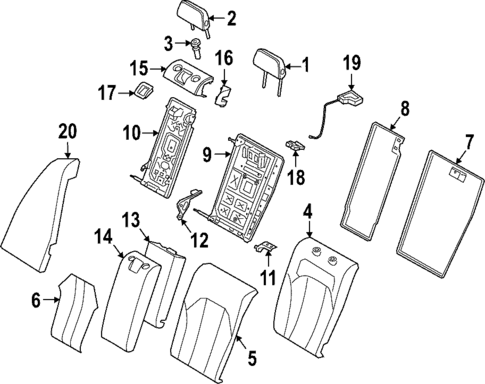 Rear Seat Components for 2024 BMW M3 #0