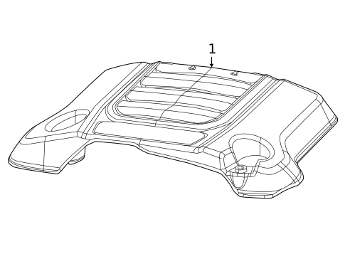 Engine Appearance Cover for 2022 Jeep Wagoneer #0