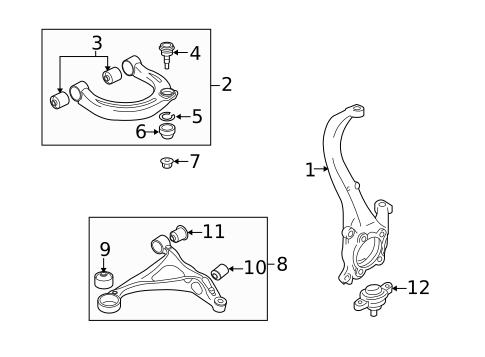 Suspension Components for 2008 Kia Amanti #0