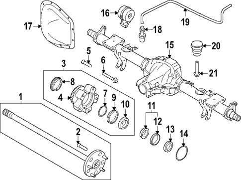 Rear Axle for 2024 Ford Transit-350 HD #0