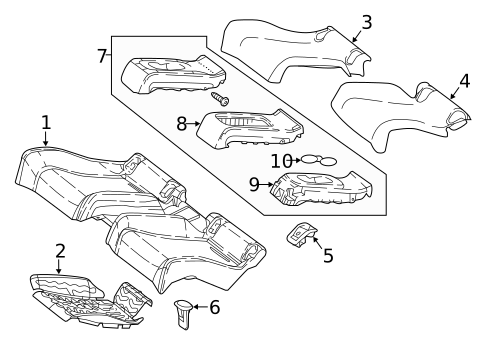 Rear Seat Components for 2020 Mercedes-Benz E 450 #4