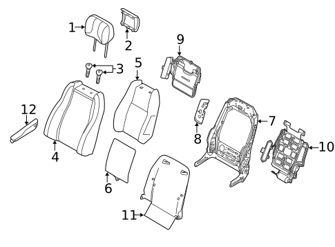 Driver Seat Components for 2021 Land Rover Discovery Sport #2