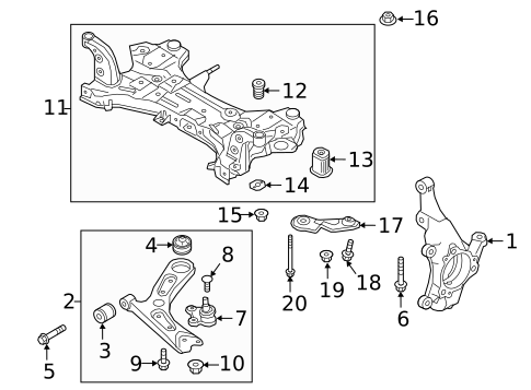 Suspension Components for 2018 Hyundai Elantra #0