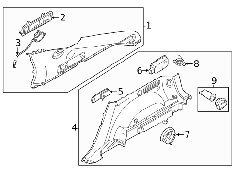 Interior Trim - Quarter Panels for 2023 Genesis GV60 #0