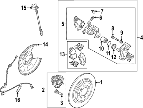 Rear Brakes for 2024 Hyundai Tucson #3