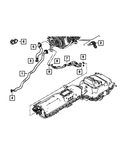 Air Conditioner and Heater Plumbing for 2023 Jeep Renegade #1
