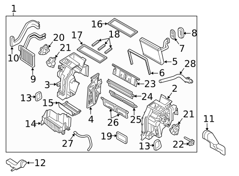 HVAC Case for 2011 Hyundai Sonata #1