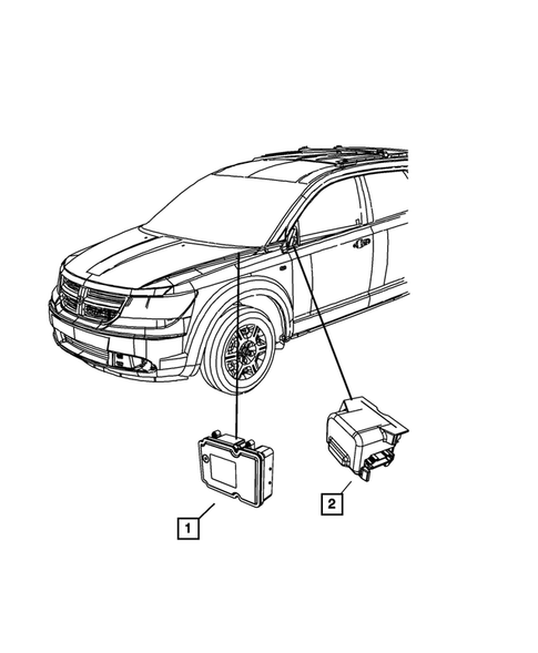 Keys, Modules and Engine Controllers for 2011 Dodge Journey #4