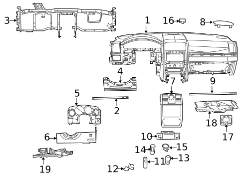 Instrument Panel for 2009 Chrysler 300 #0