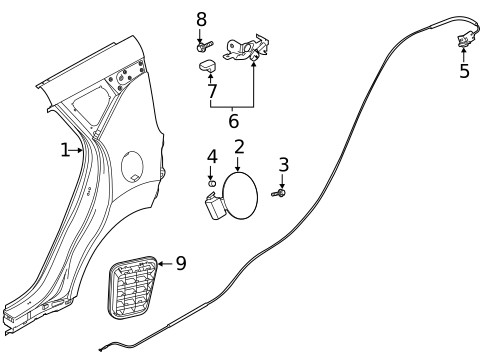 Quarter Panel & Components for 2025 Kia Soul #0