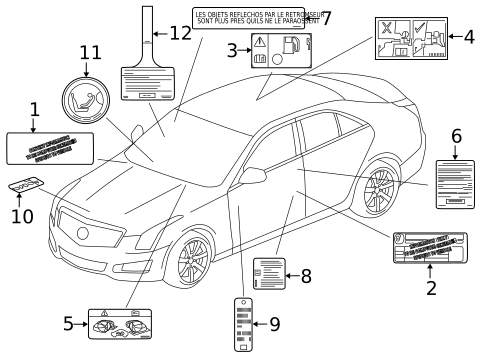 Labels for 2017 Cadillac CT6 #0