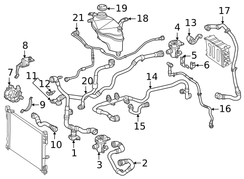 Hoses & Lines for 2025 Mercedes-Benz EQE AMG #3