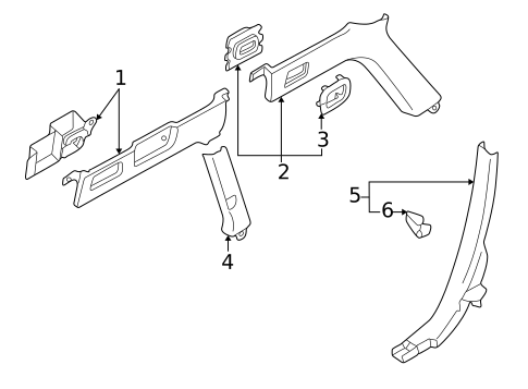 Interior Trim - Quarter Panels for 2003 Audi Allroad Quattro #1