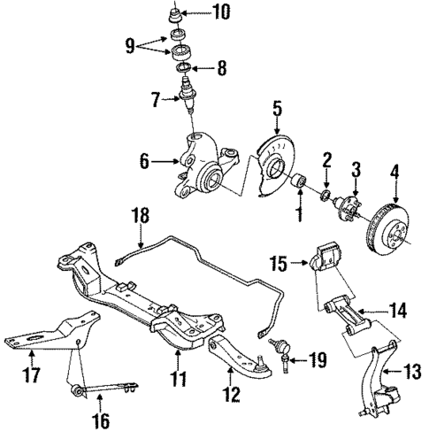 Suspension Components for 1990 INFINITI Q45 #0