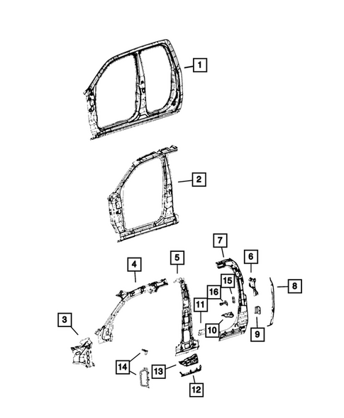 Aperture Panel, Pillar Supports and Cab Back for 2026 Ram 1500 #1