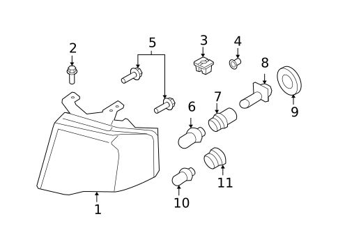 Bulbs - Chassis for 2007 Ford Expedition #0