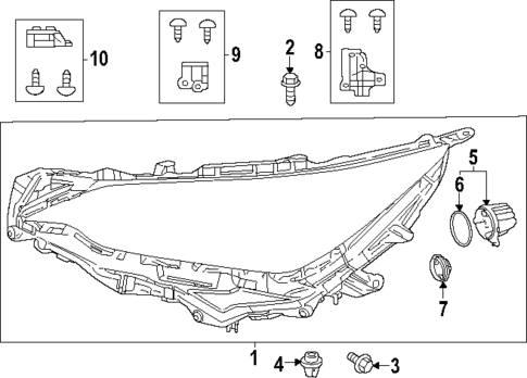 Headlamp Components for 2025 Lexus NX350h #2