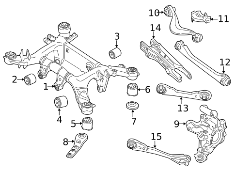 Rear Suspension for 2024 BMW M8 #1