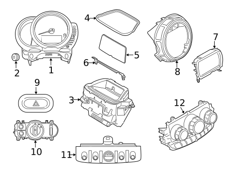 Instruments & Gauges for 2024 Mini Cooper Countryman #0