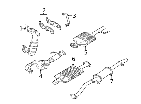 Exhaust Components for 2005 Ford Escape #0
