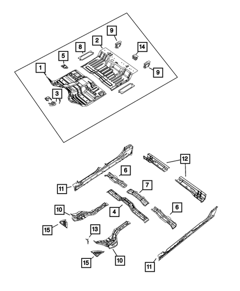 Floor Pans for 2021 Ram 1500 #1