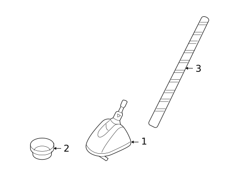 Antenna & Radio for 2012 Hyundai Santa Fe #0