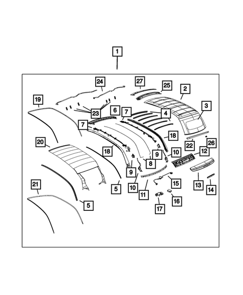 Roof for 2016 Fiat 500 #1